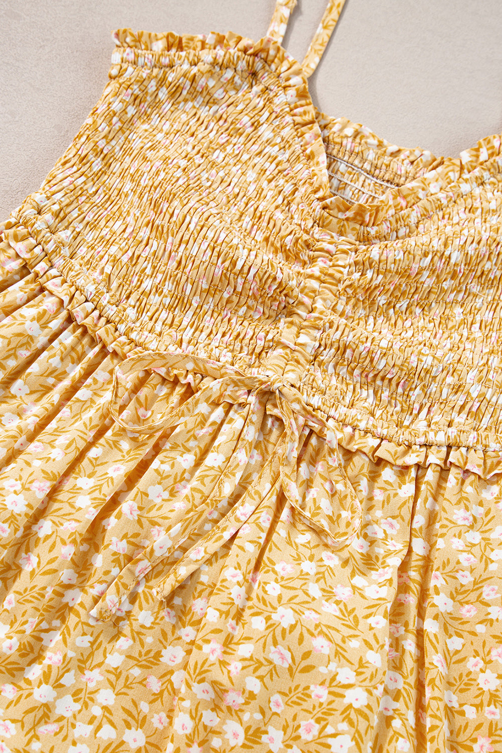 Golden Bloom Maxi Dress
