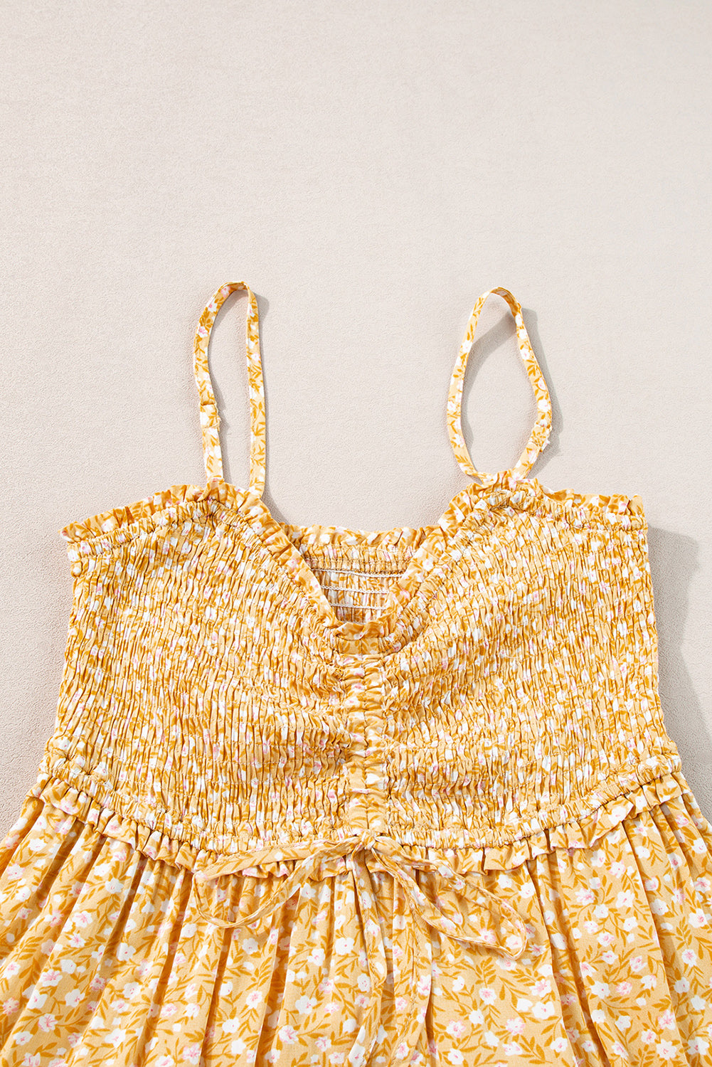 Golden Bloom Maxi Dress
