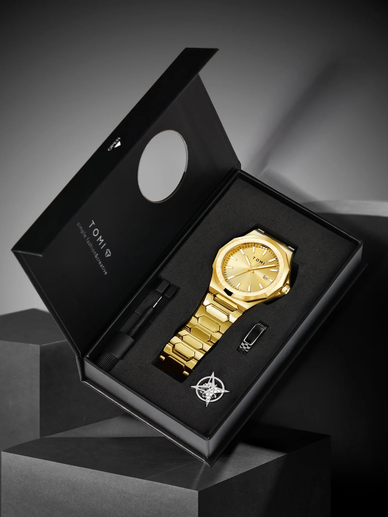 TOMI Luxury Gift Set — Premium Watch & Accessories