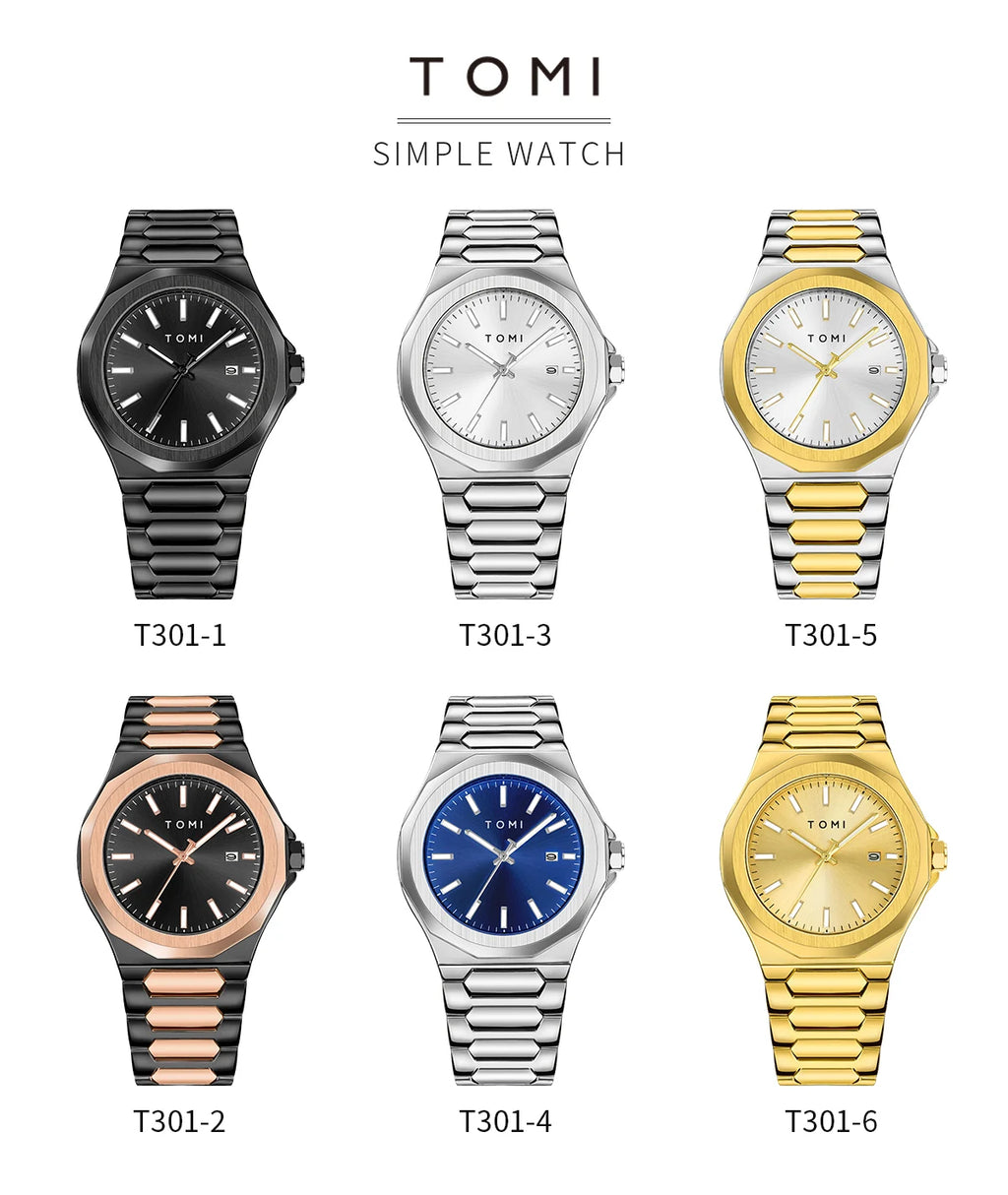 TOMI Luxury Gift Set — Premium Watch & Accessories