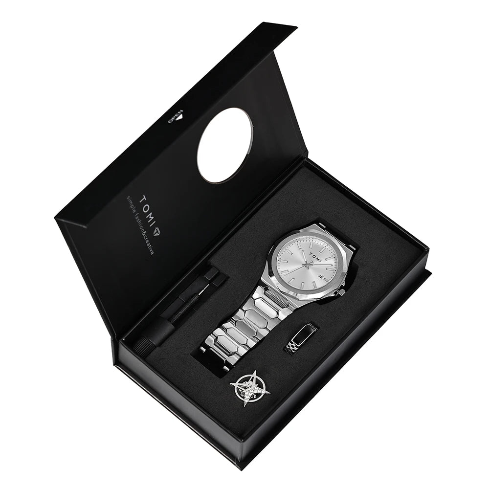 TOMI Luxury Gift Set — Premium Watch & Accessories