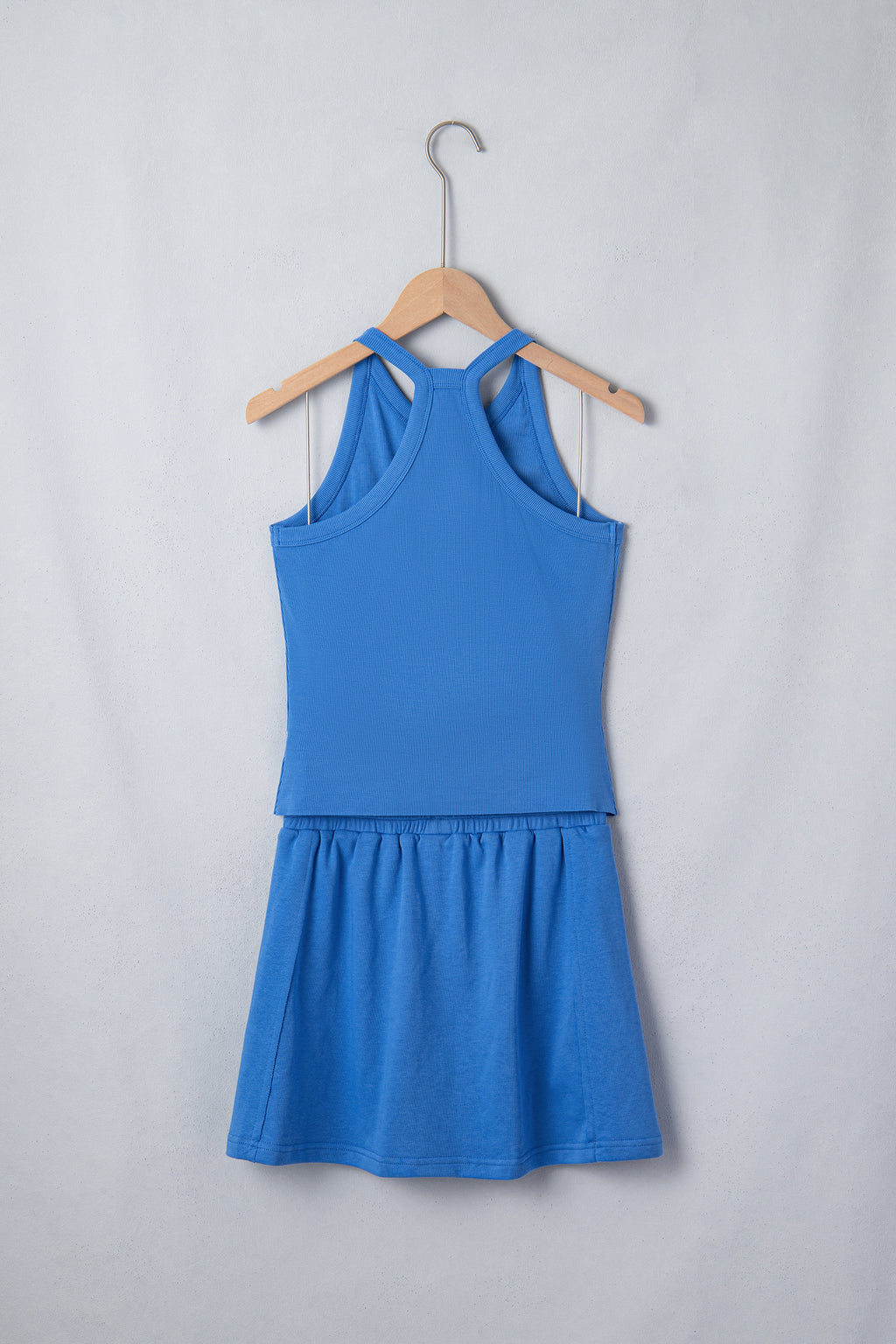 Sky Blue Tank Top & Skort Set