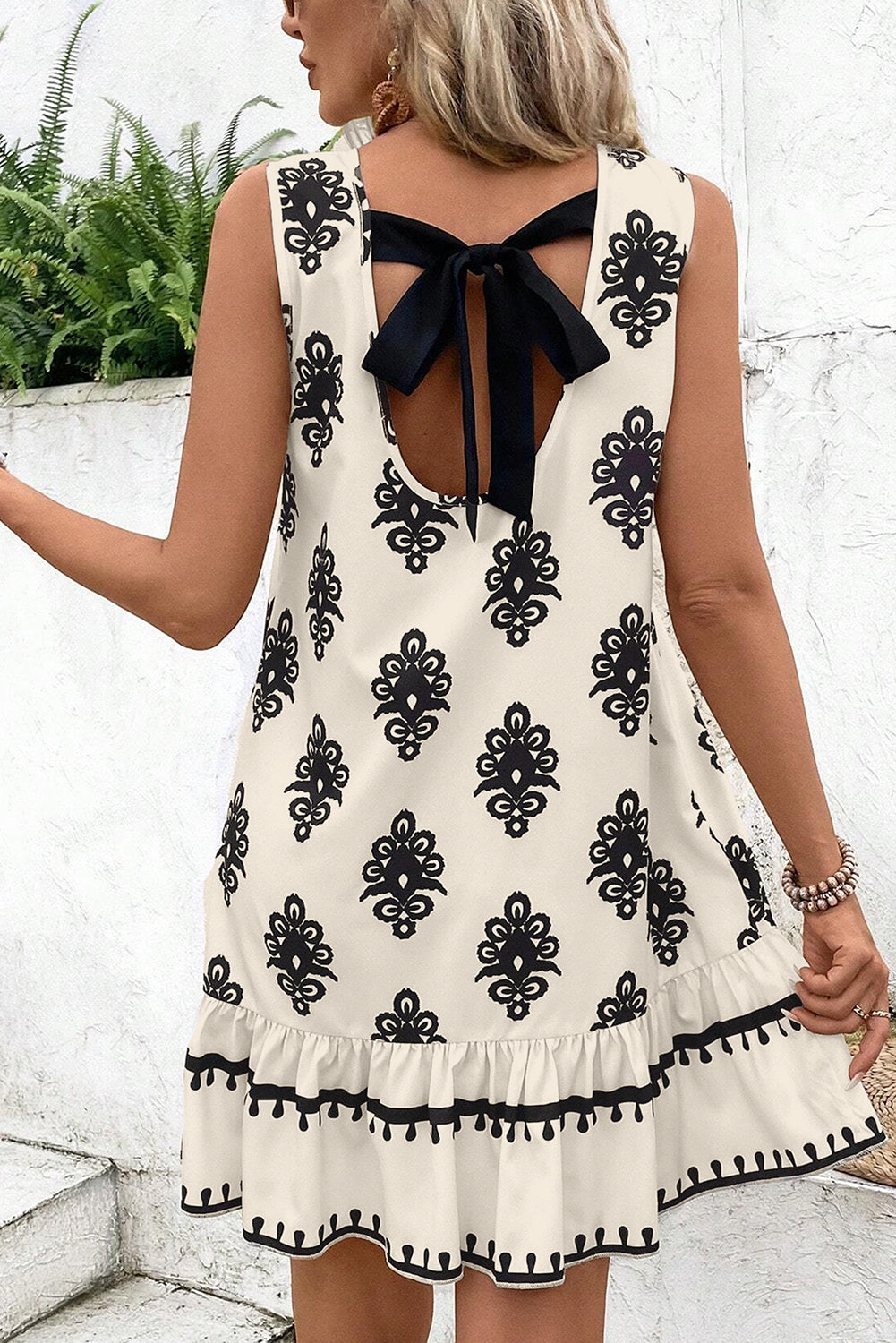 Elegant Geo Mini Dress